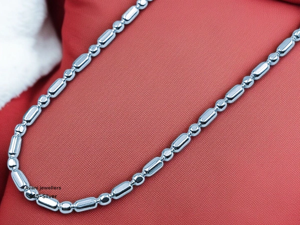 Avani Jewellers Silver Gents Chain - 4.56, 16