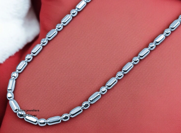 Avani Jewellers Silver Gents Chain - 4.56, 16