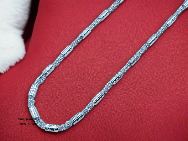 Avani Jewellers Silver Gents Chain - 18.48, 24