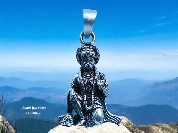 Avani Jewellers Silver God Pendant - 3.82