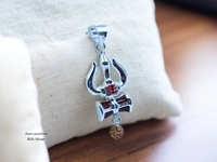 Silver God Pendant - RED, 5.08