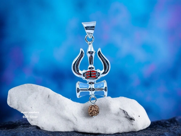 Silver God Pendant - BLUE, 5.12