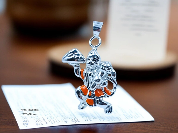 Silver God Pendant - 4.25