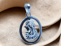 Silver God Pendant - 6