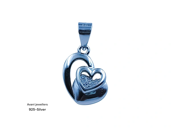 Avani Jewellers Silver Love Pendant - 1.36