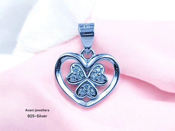 Avani Jewellers Silver Love Pendant - 1.2