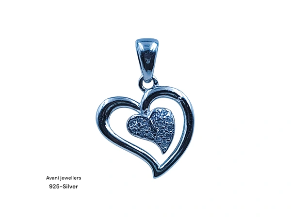 Avani Jewellers Silver Love Pendant - 1.14