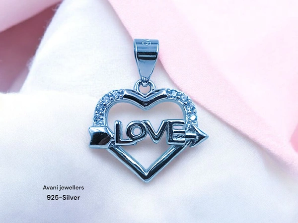 Avani Jewellers Silver Love Pendant - 1.22