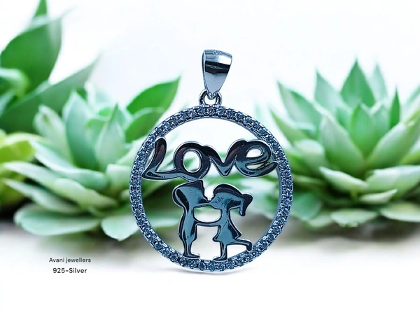 Avani Jewellers Silver Love Pendant - 3.73