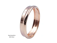 Avani Jewellers Silver Ladies Plain Ring - 2.36, 20, ROSE