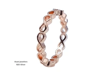 Avani Jewellers Silver Ladies Plain Ring - 1.75, 12, ROSE