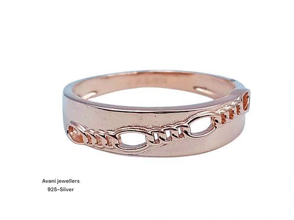 Avani Jewellers Silver Ladies Plain Ring - 1.39, 14, ROSE