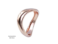 Avani Jewellers Silver Ladies Plain Ring - 2.37, 11, ROSE