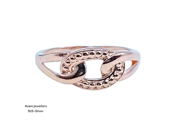 Avani Jewellers Silver Ladies Plain Ring - 1.65, 12, ROSE
