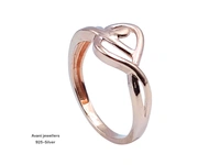 Avani Jewellers Silver Ladies Plain Ring - 1.57, 13, ROSE