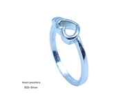 Avani Jewellers Silver Ladies Plain Ring - 1.99, 12