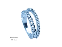 Avani Jewellers Silver Ladies Plain Ring - 2.91, 11