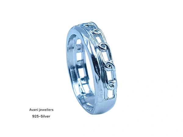 Avani Jewellers Silver Ladies Plain Ring - 2.45, 11