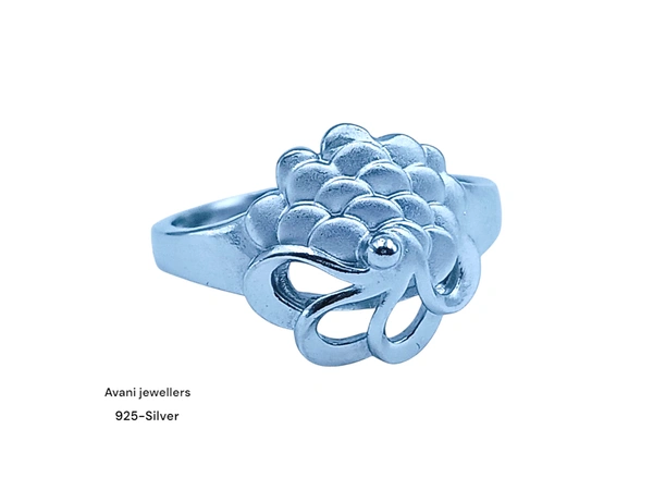 Avani Jewellers Silver Ladies Plain Ring - 2.08, 12