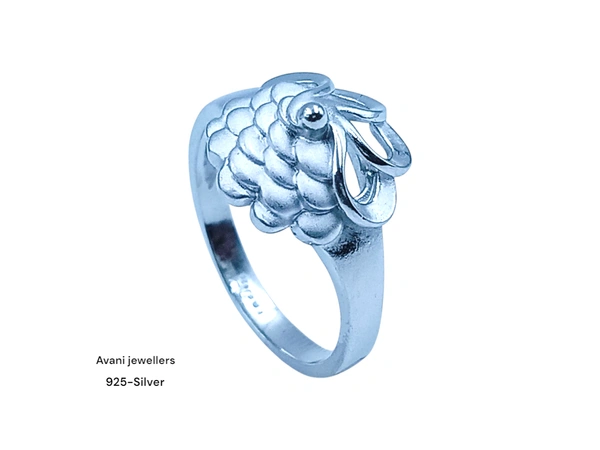 Avani Jewellers Silver Ladies Plain Ring - 2.08, 12