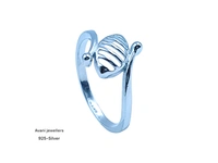 Avani Jewellers Silver Ladies Plain Ring - 1.34, 10