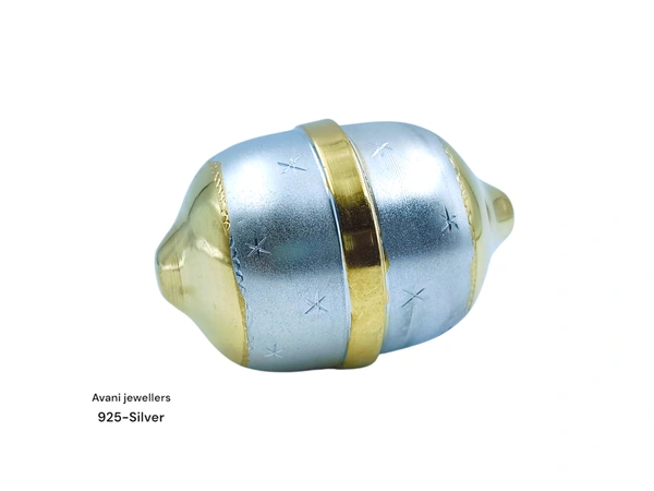Avani Jewellers Silver Nariyal - 11.02, 2 INCH, Golden White
