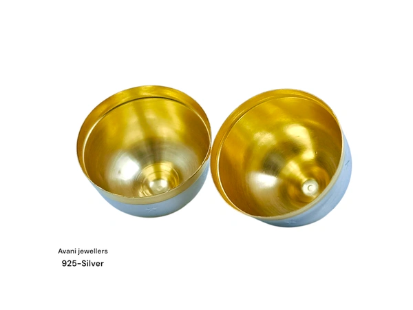 Avani Jewellers Silver Nariyal - 10.97, 2 INCH, Golden White