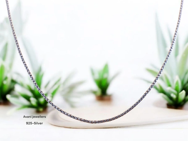 Avani Jewellers Silver Italian Chain - 3.39, 18 INCH