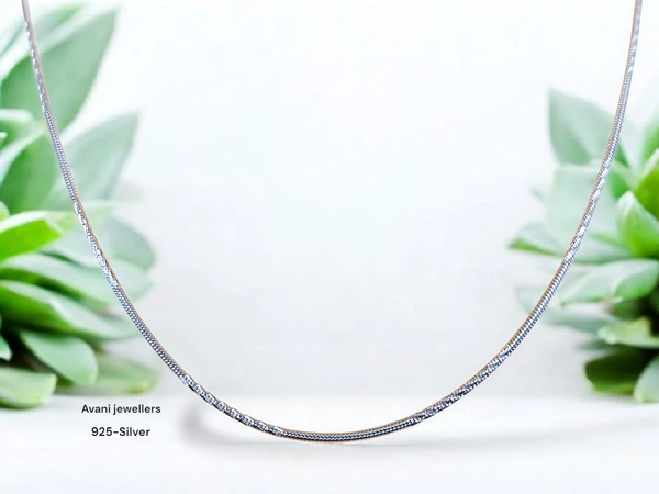 Avani Jewellers Silver Italian Chain - 3.68, 18 INCH