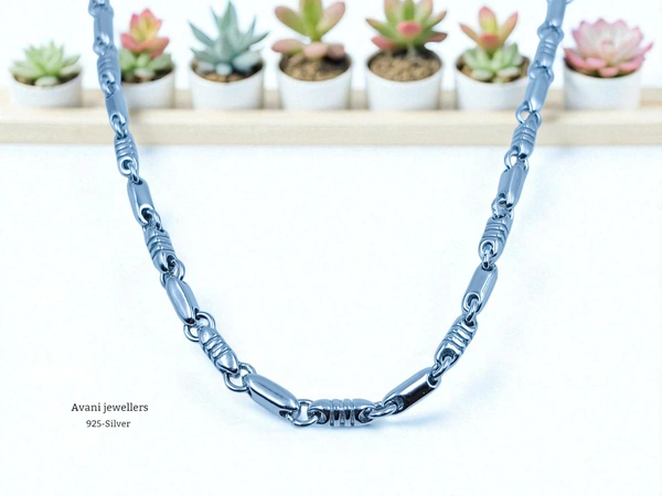 Avani Jewellers Silver Italian Chain - 21.29, 21 INCH