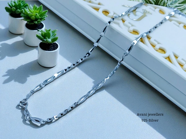 Avani Jewellers Silver Italian Chain - 19.71, 24 INCH