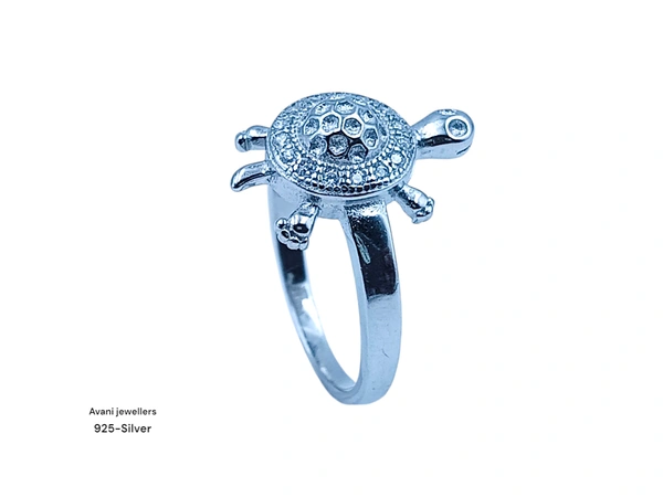 Avani Jewellers Silver Tortoise Fancy Ring - 3.15, 14