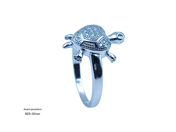 Avani Jewellers Silver Tortoise Fancy Ring - 3.07, 14