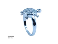 Avani Jewellers Silver Tortoise Fancy Ring - 3.02, 12
