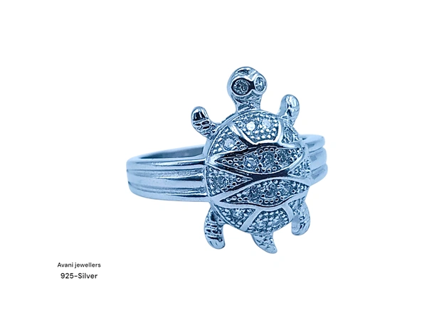 Avani Jewellers Silver Tortoise Fancy Ring - 5.39, 19