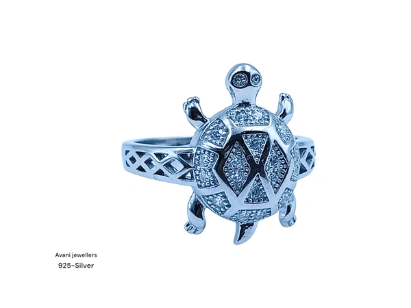 Avani Jewellers Silver Tortoise Fancy Ring - 5.12, 22