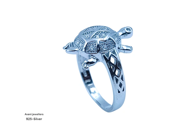 Avani Jewellers Silver Tortoise Fancy Ring - 5.12, 22