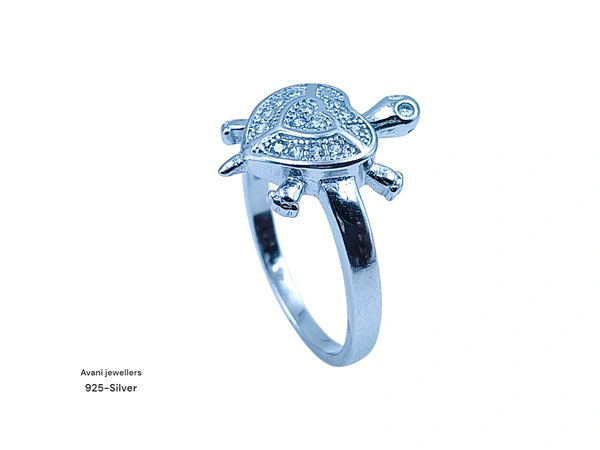 Avani Jewellers Silver Tortoise Fancy Ring - 2.94, 14