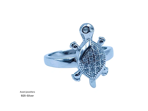 Avani Jewellers Silver Tortoise Fancy Ring - 2.76, 9