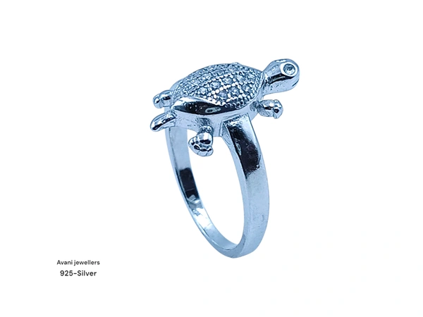 Avani Jewellers Silver Tortoise Fancy Ring - 2.76, 9