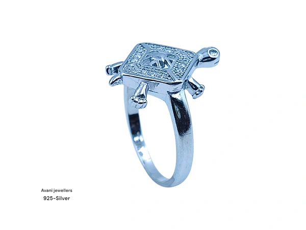 Avani Jewellers Silver Tortoise Fancy Ring - 3.24, 14