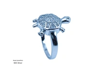 Avani Jewellers Silver Tortoise Fancy Ring - 3.03, 11