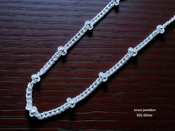 Avani Jewellers Silver Gents Chain - 3.64, 16