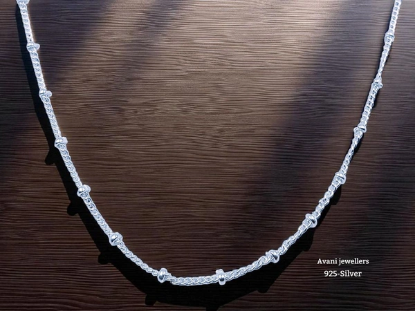 Avani Jewellers Silver Gents Chain - 3.64, 16