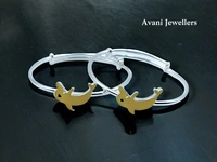 Avani Jewellers Silver Baby Plain Kade - 10.02, Adjustable