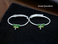 Avani Jewellers Silver Baby Plain Kade - 9.22, Adjustable