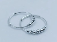 Avani Jewellers Silver Baby Plain Kade - 10.9, Adjustable