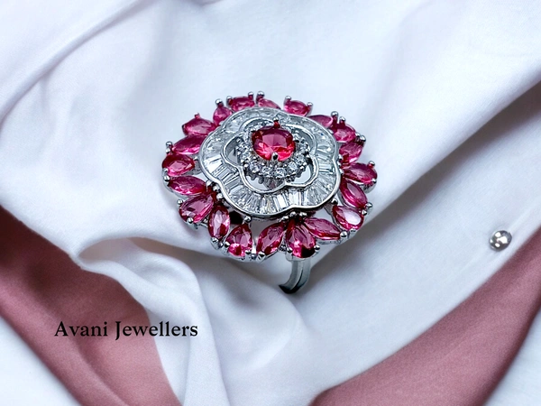 Avani Jewellers Silver Ladies Cocktail Ring - 6.57, 12