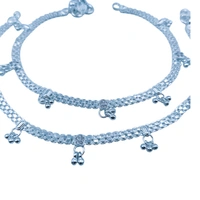 Silver Fancy Paayal - 38.8, 10.5 Inch