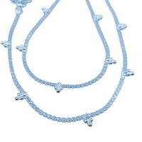 Silver Fancy Paayal - 24.6, 10.5 Inch